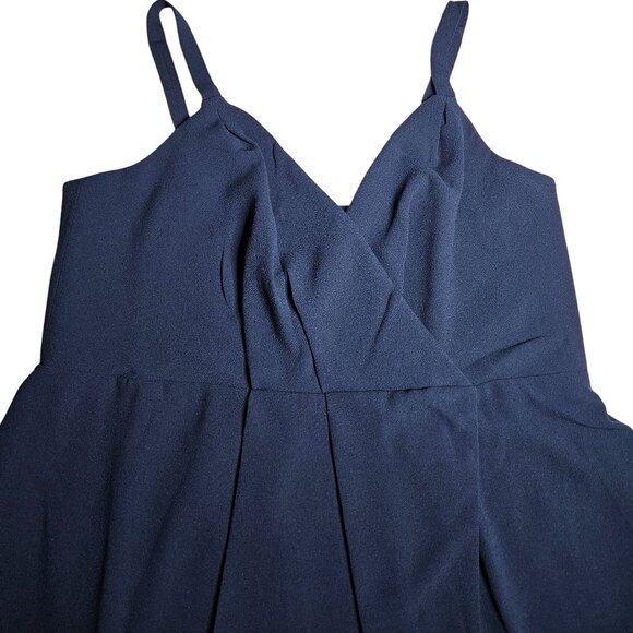 Dress the Population Women's Owen Plunge Neck Faux Wrap A-line Dress, 3X, NWT - Picture 4 of 12